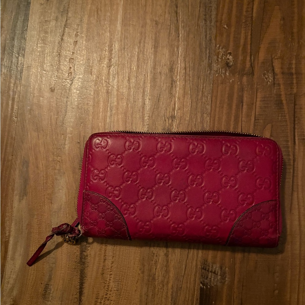 Gucci Burgundy Leather Wallet